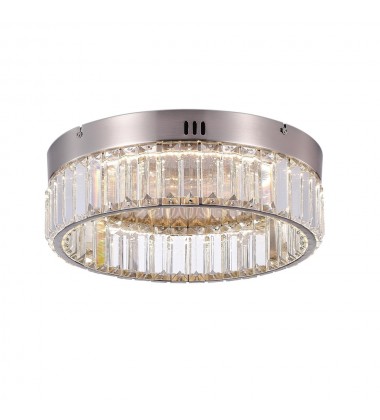  Stella Single Tier LED Flushmount Satin Nickel-(AC6724SN)-Artcraft