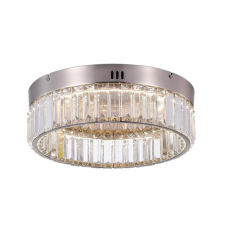  Stella Single Tier LED Flushmount Satin Nickel-(AC6724SN)-Artcraft
