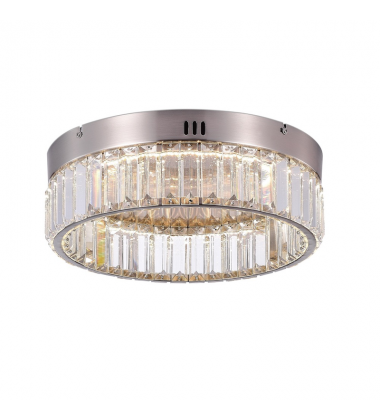 Stella Single Tier LED Flushmount Satin Nickel-(AC6724SN)-Artcraft Stella Single Tier LED Flushmount Satin Nickel-(AC6724SN)-Artcraft