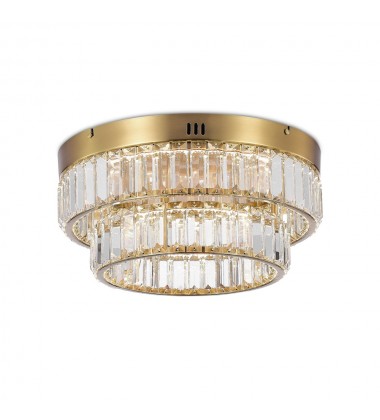  Stella Double Tier LED Flushmount Brushed Brass-(AC6725BB)-Artcraft