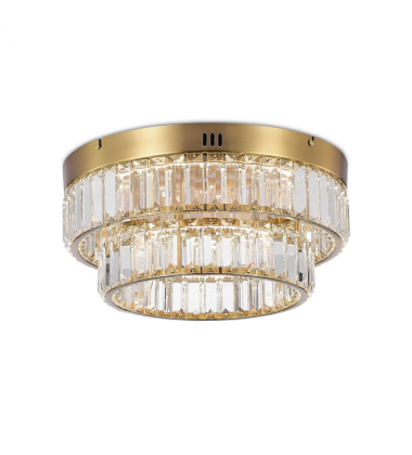  Stella Double Tier LED Flushmount Brushed Brass-(AC6725BB)-Artcraft