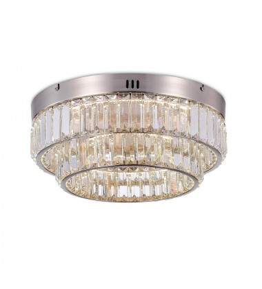  Stella Double Tier LED Flushmount Satin Nickel-(AC6725SN)-Artcraft