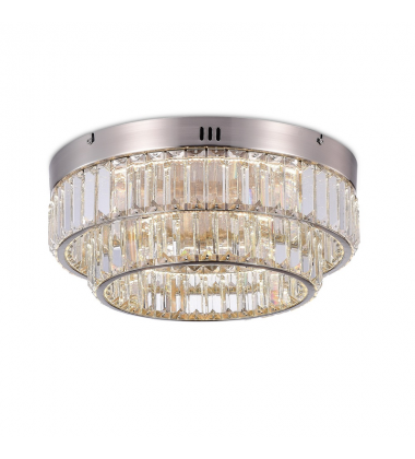 Stella Double Tier LED Flushmount Satin Nickel-(AC6725SN)-Artcraft Stella Double Tier LED Flushmount Satin Nickel-(AC6725SN)-Artcraft