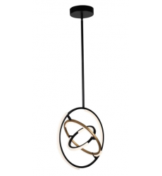  Trilogy Collection Integrated LED Pendant, Black & Brass AC6740BB - Artcraft