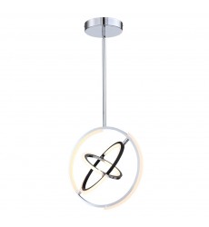  Trilogy Collection Integrated LED 17 in. Pendant, Polished Nickel-(AC6740PN)-Artcraft
