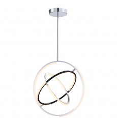  Trilogy Collection Integrated LED 24 in. Pendant, Polished Nickel-(AC6741PN)-Artcraft