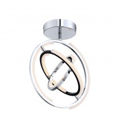  Trilogy Collection Integrated LED Semi Flush Mount, Polished Nickel-(AC6745PN)-Artcraft