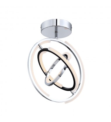  Trilogy Collection Integrated LED Semi Flush Mount, Polished Nickel-(AC6745PN)-Artcraft