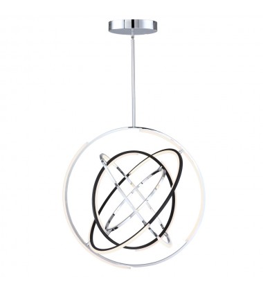  Trilogy Collection Integrated LED 32 in. Pendant, Polished Nickel-(AC6746PN)-Artcraft