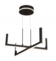 Silicon Valley Collection Integrated LED Chandelier, Black-(AC6774BK)-Artcraft