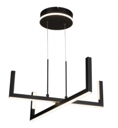 c Silicon Valley Collection Integrated LED Chandelier, Black AC6774BK - Artcraft