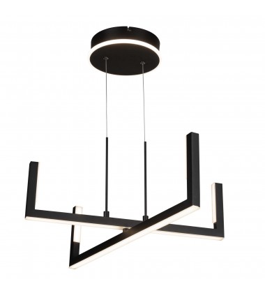  Silicon Valley Collection Integrated LED Chandelier, Black-(AC6774BK)-Artcraft