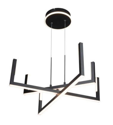 c Silicon Valley Collection Integrated LED Chandelier, Black AC6776BK - Artcraft