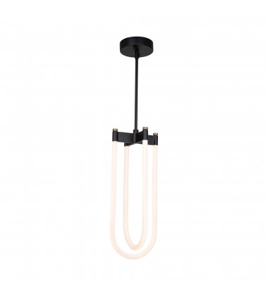  Cascata Collection 2-Light Pendant Black and Brushed Brass-(AC6815BK)-Artcraft