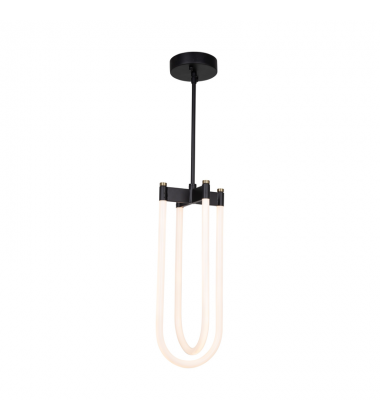 Cascata Collection 2-Light Pendant Black and Brushed Brass-(AC6815BK)-Artcraft Cascata Collection 2-Light Pendant Black and Brushed Brass-(AC6815BK)-Artcraft