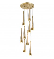  Sunnyvale Collection 9-Light Chandelier Brass-(AC6829BR)-Artcraft