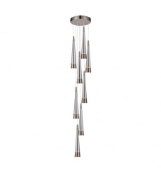  Sunnyvale Collection 9-Light Chandelier Pearl Black and Smoke-(AC6829SM)-Artcraft
