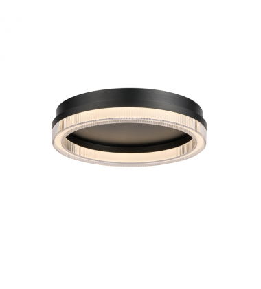 Ari Integrated LED Flush Mount, Black-(AC6833BK)-Artcraft