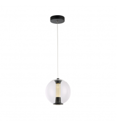  Arlo Collection 1-Light Pendant Black-(AC6841BK)-Artcraft