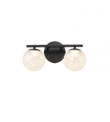 FORMA 12W LED WALLMOUNT BLACK-(AC6962BK)-Artcraft