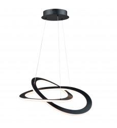  Wave Small 30W LED Chandelier-(AC7076BK)-Artcraft