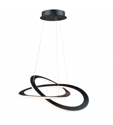  Wave Small 30W LED Chandelier-(AC7076BK)-Artcraft