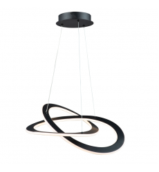  Wave Small 30W LED Chandelier-(AC7076BK)-Artcraft
