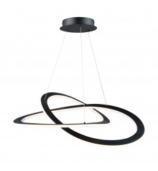  Wave Large 45W LED Chandelier-(AC7077BK)-Artcraft