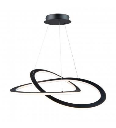  Wave Large 45W LED Chandelier-(AC7077BK)-Artcraft