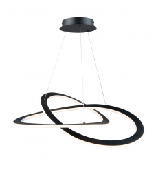  Wave Large 45W LED Chandelier-(AC7077BK)-Artcraft