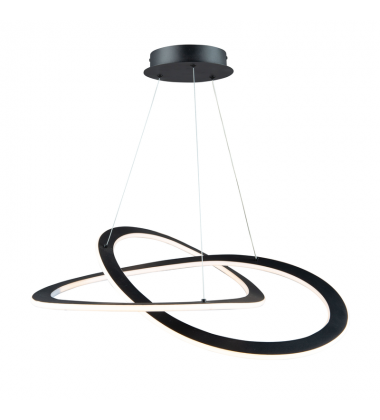  Wave Large 45W LED Chandelier-(AC7077BK)-Artcraft