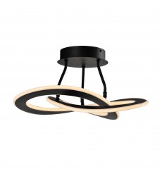  Wave 24W LED Semi-Flush Mount-(AC7078BK)-Artcraft