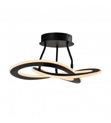  Wave 24W LED Semi-Flush Mount-(AC7078BK)-Artcraft