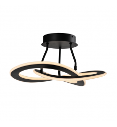  Wave 24W LED Semi-Flush Mount-(AC7078BK)-Artcraft