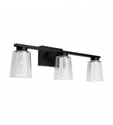 Dalton Collection 3-Light Bathroom Vanity Fixture Black-(AC7353BK)-Artcraft  Dalton Collection 3-Light Bathroom Vanity Fixture Black-(AC7353BK)-Artcraft
