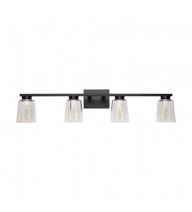 Dalton Collection 4-Light Bathroom Vanity Fixture Black-(AC7354BK)-Artcraft  Dalton Collection 4-Light Bathroom Vanity Fixture Black-(AC7354BK)-Artcraft