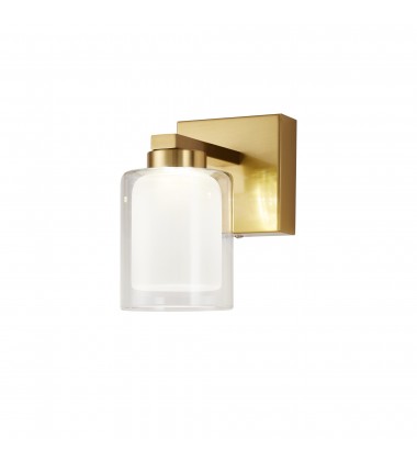  Saville Collection 1-Light Bathroom Brass-(AC7391BR)-Artcraft