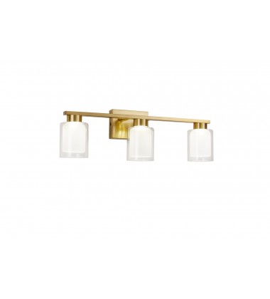  Saville Collection 3-Light Bathroom Vanity Fixture Brass-(AC7393BR)-Artcraft