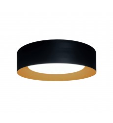 Orsa Collection 1-Light Flush Mount Black and Brushed Brass-(AC7423BK)-Artcraft  Orsa Collection 1-Light Flush Mount Black and Brushed Brass-(AC7423BK)-Artcraft