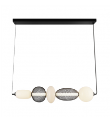 Ace Integrated LED Island Light, Black with White Opal Glassware-(AC7462BK)-Artcraft Ace Integrated LED Island Light, Black with White Opal Glassware-(AC7462BK)-Artcraft