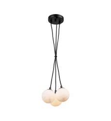  Camila Collection 3-Light Pendant Black-(AC7463BK)-Artcraft