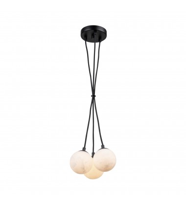  Camila Collection 3-Light Pendant Black-(AC7463BK)-Artcraft