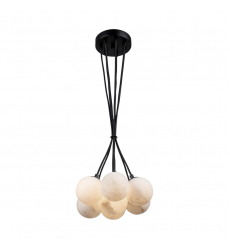  Camila Collection 7-Light Pendant Black-(AC7467BK)-Artcraft