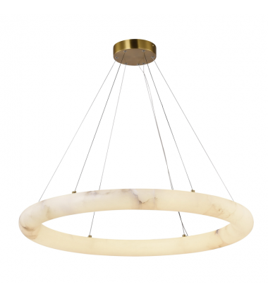 Camila Integrated LED Chandelier, Brushed Brass with White Opal Glassware-(AC7470BR)-Artcraft Camila Integrated LED Chandelier, Brushed Brass with White Opal Glassware-(AC7470BR)-Artcraft