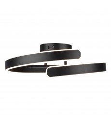  Sirius Collection Integrated LED Semi-Flush Mount, Black-(AC7618BK)-Artcraft