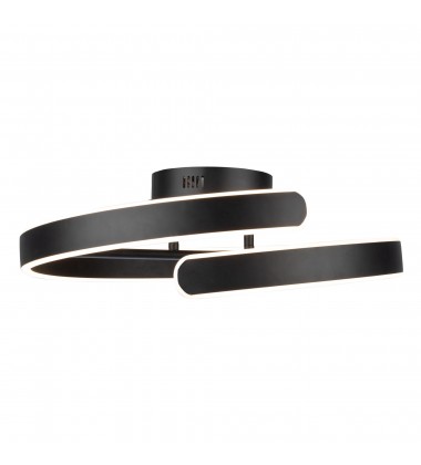  Sirius Collection Integrated LED Semi-Flush Mount, Black-(AC7618BK)-Artcraft
