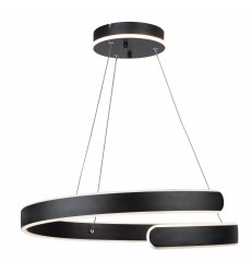  Sirius Collection Integrated LED Chandelier, Black-(AC7619BK)-Artcraft