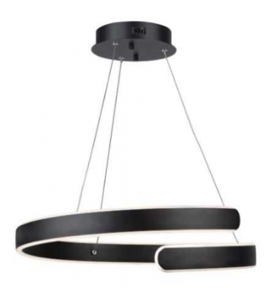  Sirius Collection Integrated LED Chandelier, Black AC7619BK - Artcraft