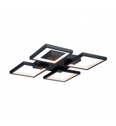  Graymar 24W LED Flush Mount Black-(AC7629BK)-Artcraft