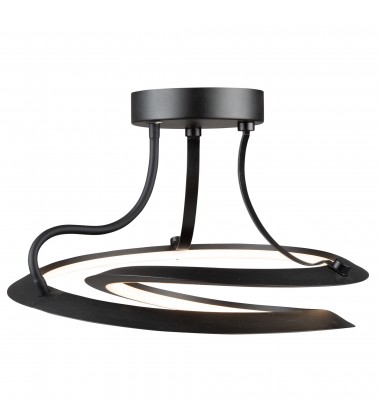  Ara 24W LED Semi-Flush Mount Black-(AC7676BK)-Artcraft